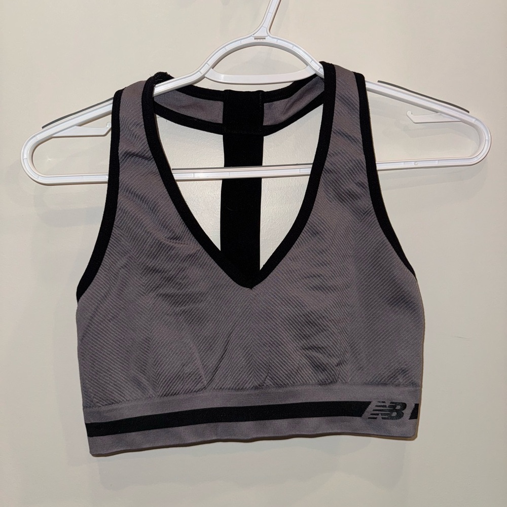 New Balance Women's Gray Sports Bra